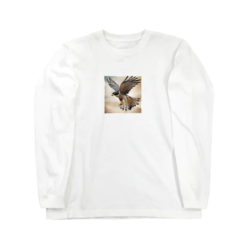 カラカラ (Peregrine Falcon) ロングスリーブTシャツ