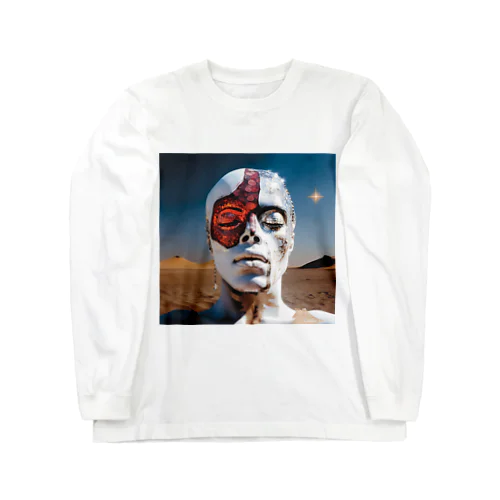 砂漠の砂時計守: Desert Sandglass Guardian Long Sleeve T-Shirt