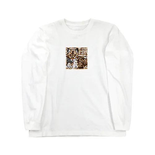 ドット絵のベンガルキャット Long Sleeve T-Shirt