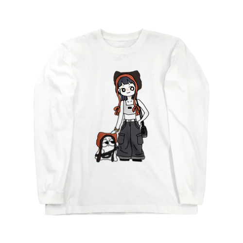 もんすたぁと女の子（No.1） ロングスリーブTシャツ