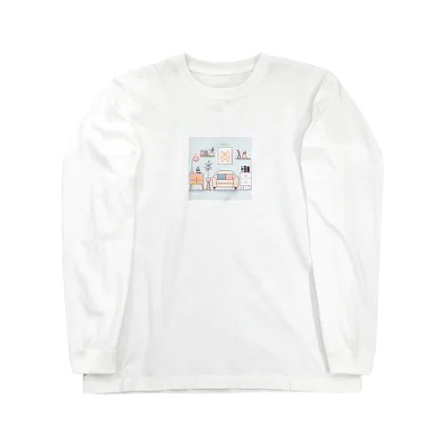 家具のシンプルで可愛いカラーイラスト Long Sleeve T-Shirt