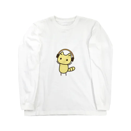 ヘッドホンといぬ / DOG with headphones Long Sleeve T-Shirt