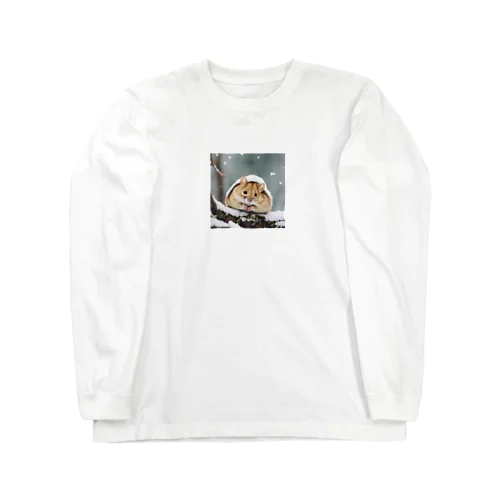 雪の中のヤマネ Long Sleeve T-Shirt