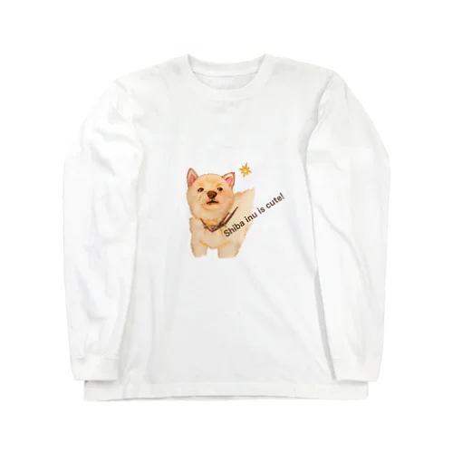 愛犬マック【Shiba inu is cute!】 Long Sleeve T-Shirt