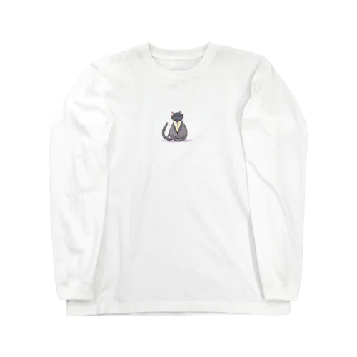 スーツ猫 Long Sleeve T-Shirt