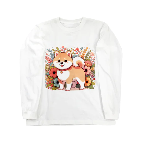 可愛い柴犬 Long Sleeve T-Shirt