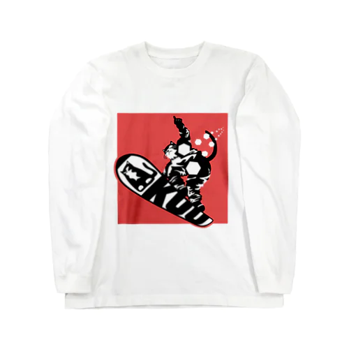 クールクーちゃん（猫9レッドA） Long Sleeve T-Shirt