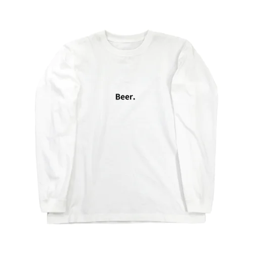 Beer. （ホワイト） ロングスリーブTシャツ