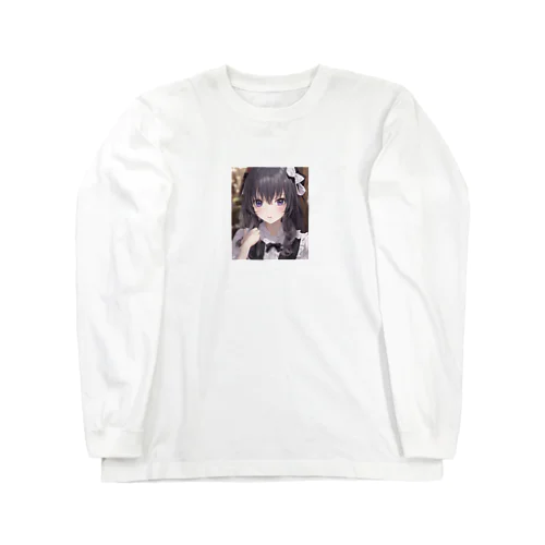 メイド女の子 ロングスリーブTシャツ