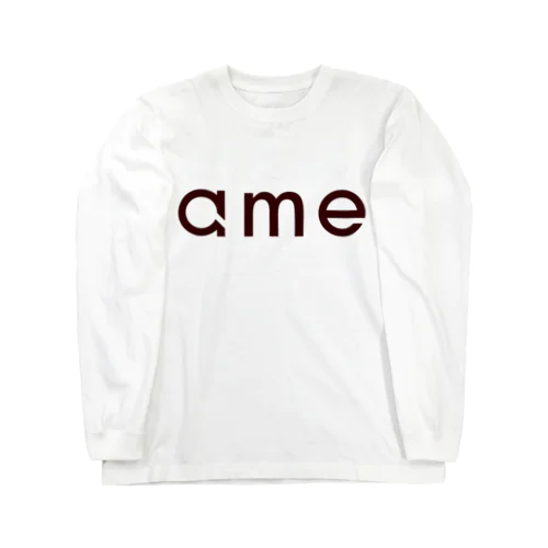 ameCafe ロゴオリジナル 白Tシャツ ロングスリーブTシャツ