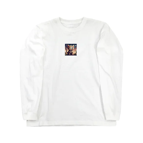 笑顔の子猫グッズ Long Sleeve T-Shirt