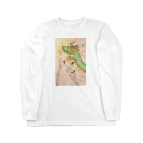 『インコたちと昇り龍』 Long Sleeve T-Shirt