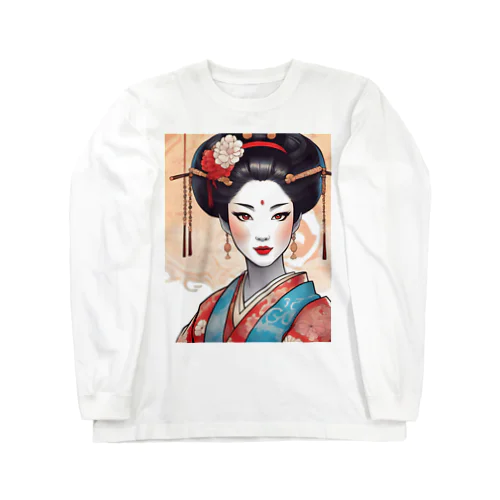 Japanese Courtesan Bloom Tee ”Geisha” ロングスリーブTシャツ