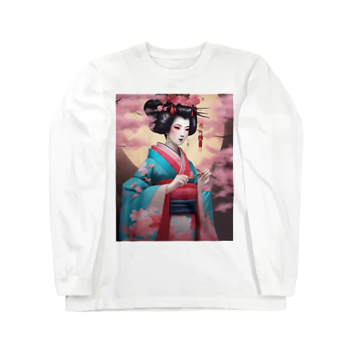 Japanese Courtesan Bloom Tee ”Geisha” ロングスリーブTシャツ