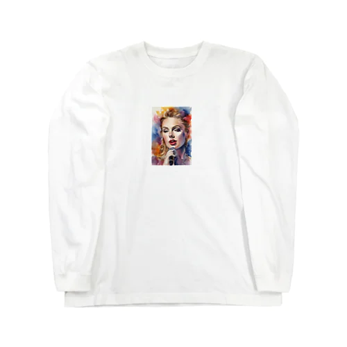 AI「Taylor Swift」水彩 Long Sleeve T-Shirt