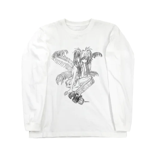 eater ロングスリーブシャツ[white/gray] Long Sleeve T-Shirt