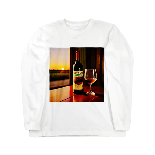 ワインで一杯 Long Sleeve T-Shirt