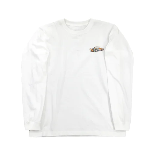 人で自動車のシルエットを表現してみました Long Sleeve T-Shirt