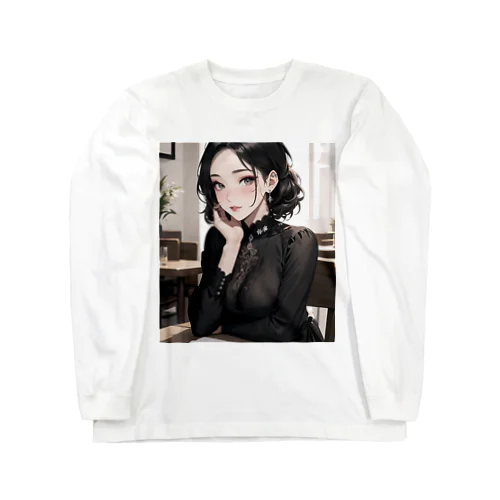 喪服の女性 Long Sleeve T-Shirt