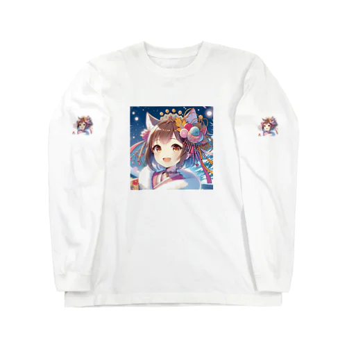 猫ギャル振り袖 Long Sleeve T-Shirt