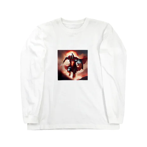 不屈の真紅の戦士 Long Sleeve T-Shirt