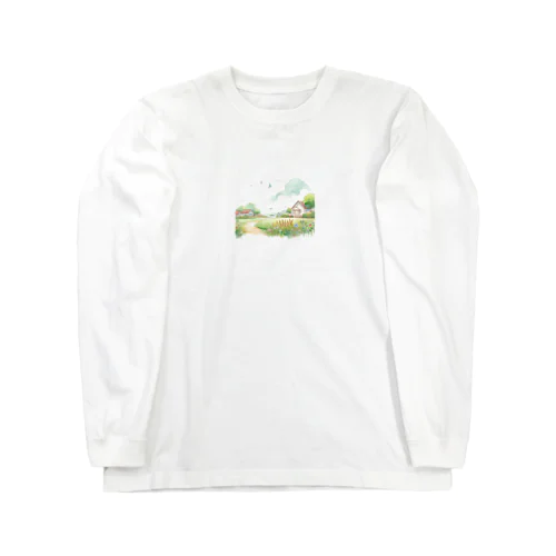 畑のカラーイラスト Long Sleeve T-Shirt