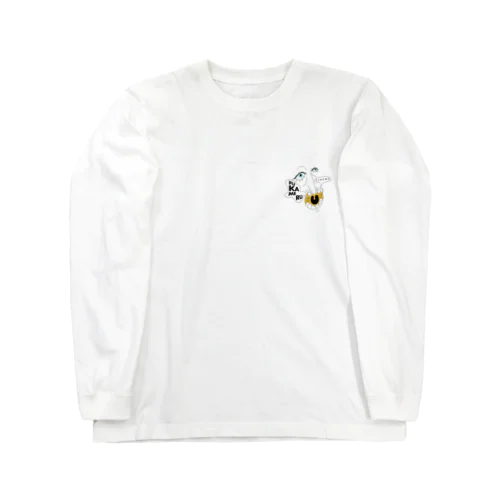 深めるフェイス/ロンT白 Long Sleeve T-Shirt