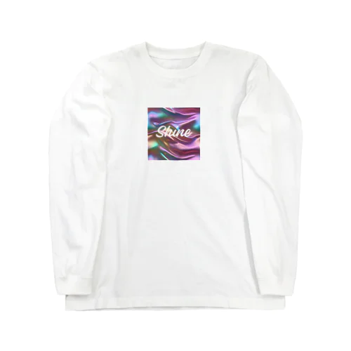 オーロラシルク　Shineロゴ入り Long Sleeve T-Shirt