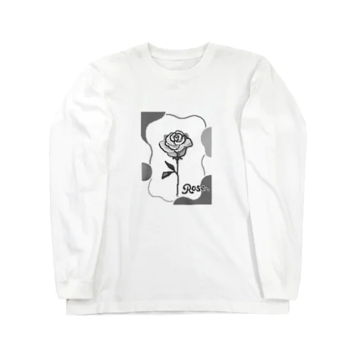 Rose　Monotone Long Sleeve T-Shirt