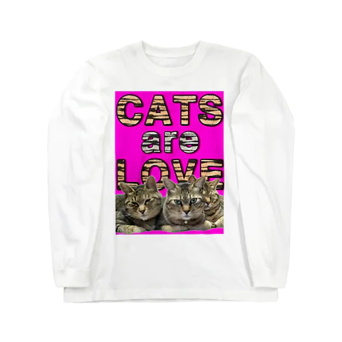 CATS are LOVE ロングスリーブTシャツ