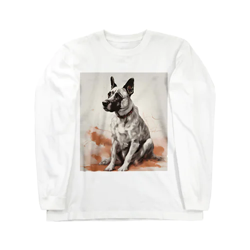 男前の犬 Long Sleeve T-Shirt