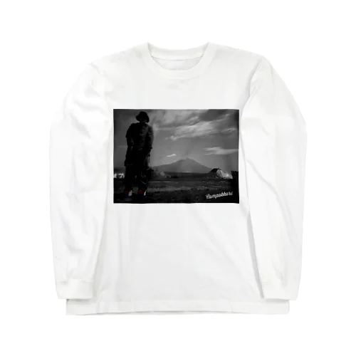 富士山と星空とポックリと(寄りＶｅｒ．) Long Sleeve T-Shirt