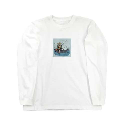 釣りロボット Long Sleeve T-Shirt