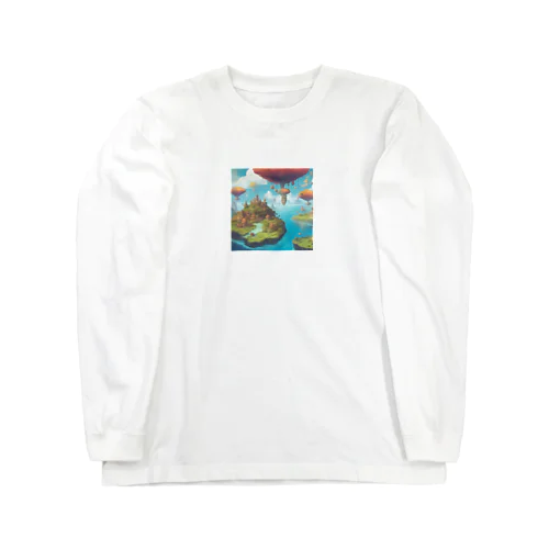  幻想の浮遊アイランド コレクション（Fantastical Levitating Islands Collection） ロングスリーブTシャツ