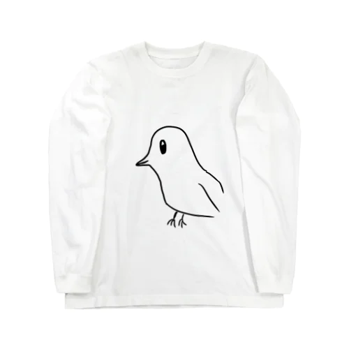 友達が書いた鳥 ロングスリーブTシャツ