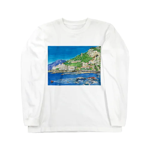 イタリアの港の風景 Long Sleeve T-Shirt