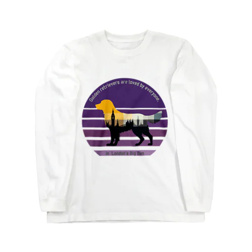 ゴールデンレトリバーin Big Ben Long Sleeve T-Shirt