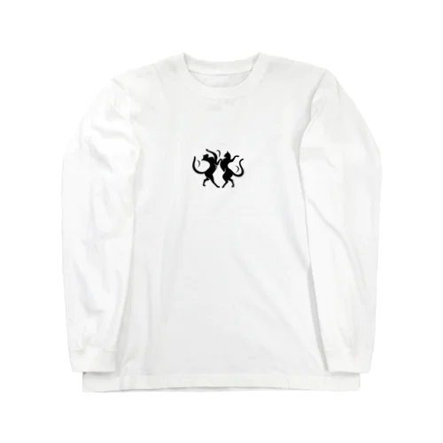 2匹の踊る猫 Long Sleeve T-Shirt