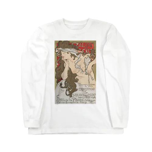 サロン・デ・サン by Alfons Mucha ロングスリーブTシャツ