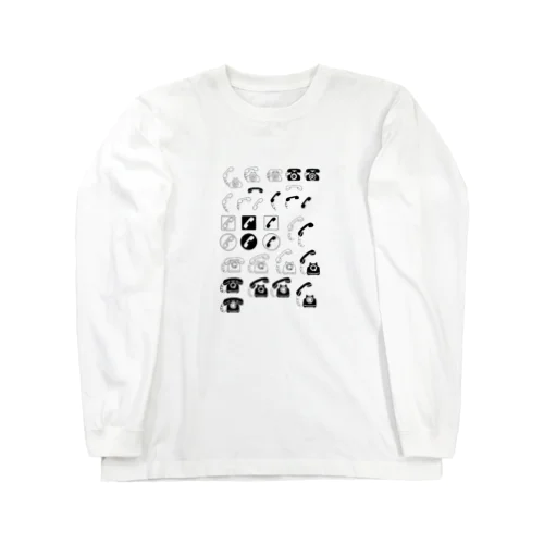 テレフォンマーク いろいろ ロングスリーブTシャツ