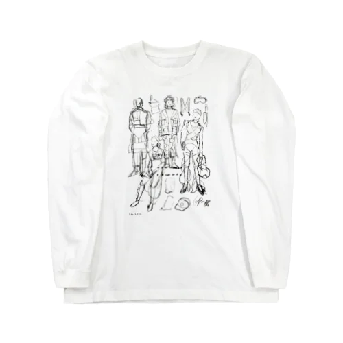 ラフ描き Long Sleeve T-Shirt