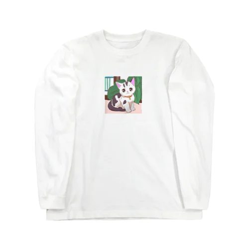 ふわにゃんこ Long Sleeve T-Shirt