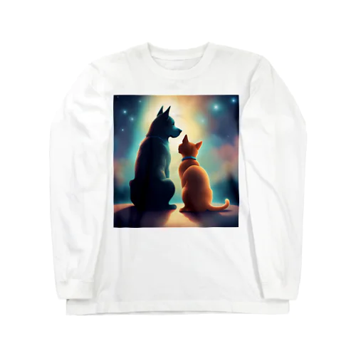 Love Cat & Dog 2 ロングスリーブTシャツ