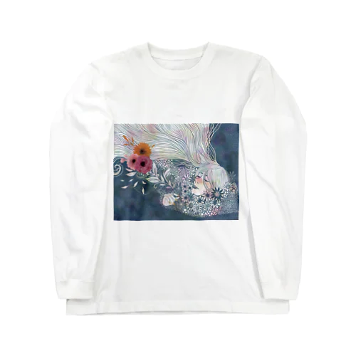 flower smoke ロングスリーブTシャツ