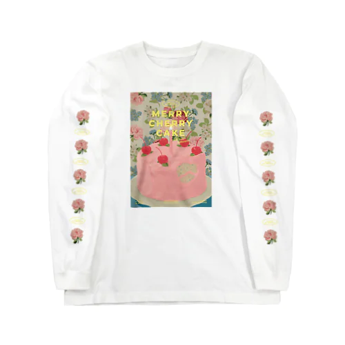 MERRY CHERRY CAKE ロングスリーブTシャツ