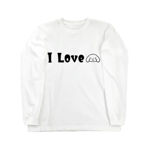 I Love プードル Long Sleeve T-Shirt