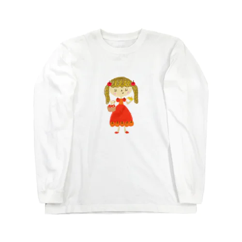 Apple Princess りんごちゃん 롱 슬리브 티셔츠
