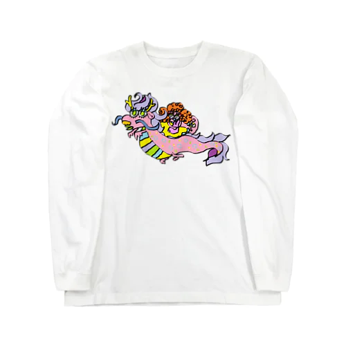 【辰年】ドラゴンと むぎゅっとチョモパチョ Long Sleeve T-Shirt