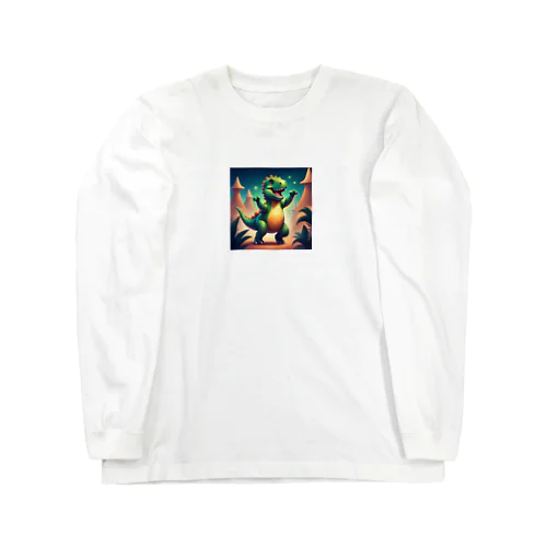 恐竜のダンス Long Sleeve T-Shirt