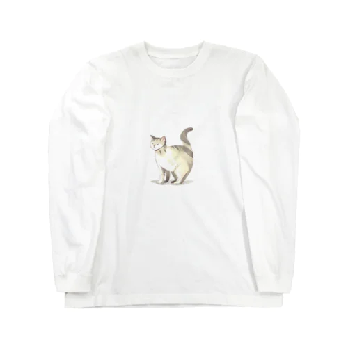 振り向き猫さん Long Sleeve T-Shirt